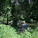 The path leads to a small waterfall. Someday there will be a viewing platform and/or a bench so that the South County trail users can enjoy a beautiful spot along the river.