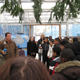 Curt Collier giving a demonstration on the power of steam and the energy it take to produce it.