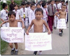 protest against Child_trafficking