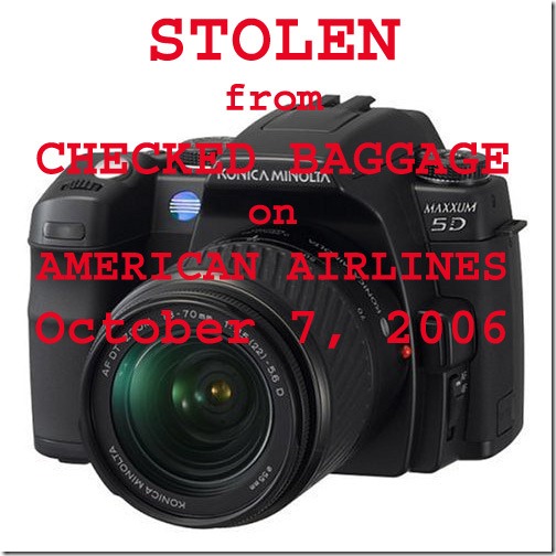 stolen camera