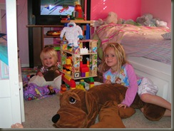 11.29.08 one of the many cool castles Alise and Brynn made lately