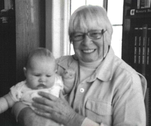 [Cynthis with her firdt Great Granddaughter[3].jpg]
