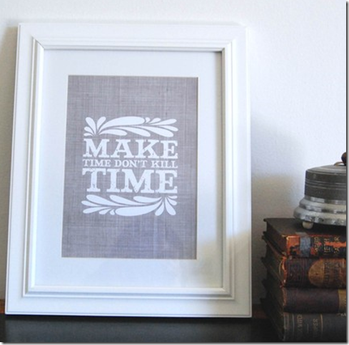 make time don't kill time artwork