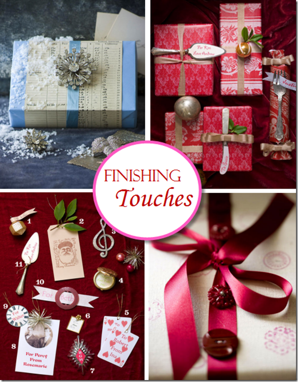 gift wrap finishing touches