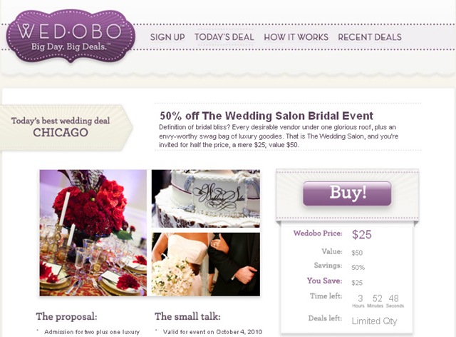 Wedobo: The Groupon of Weddings