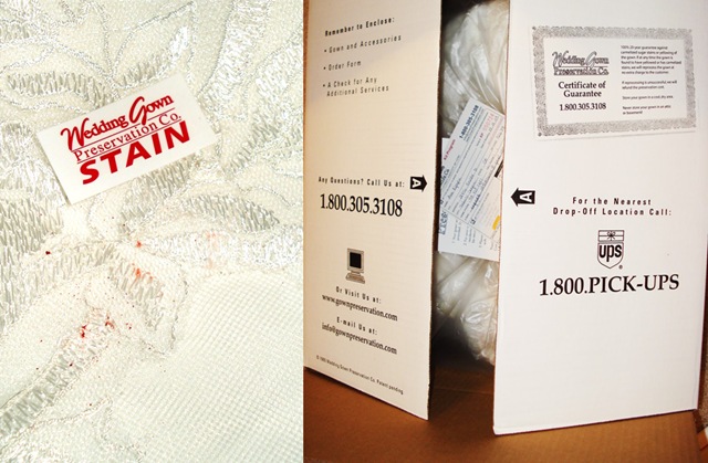 wedding gown cleaning