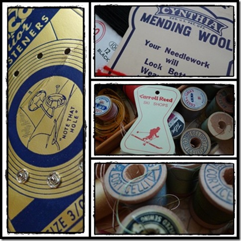 Sewing box collage
