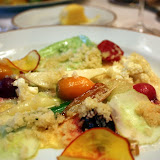 Cest plus joli en vrai.
Cest surtout très bon, avec la semoule et lhuile dargan jouant le rôle de liant.

Chaque légume est excellent, préparé comme il faut.