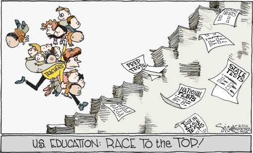 The Frustrated Teacher: Thursday Bonus Cartoon Fun: Race To The Top Edition