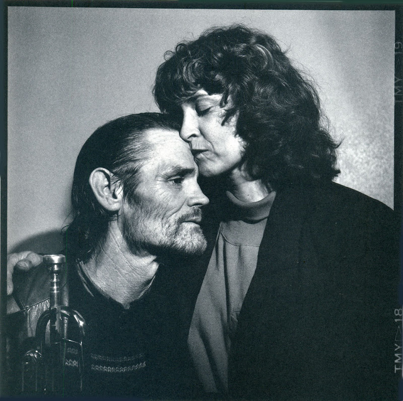 Chet Baker, chet and diane - Rennes - November 19, 1987 - Photo by Richard Dumas.jpg