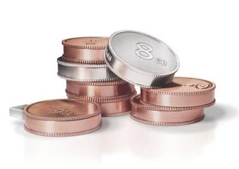 Euro USB flash drive