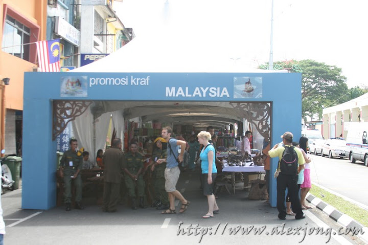 Road blocks were set up for these stalls to be put up.