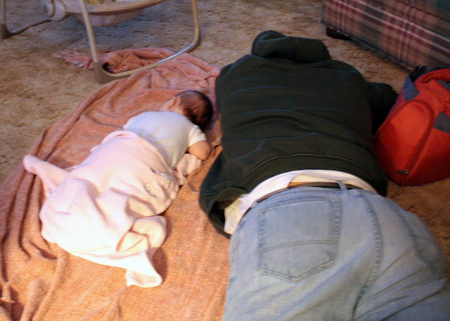Nap time for dad and Dalilah