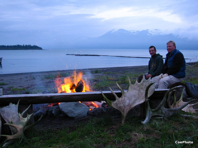 Doug and Rob at the campfire