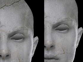 Detalhes das rachaduras