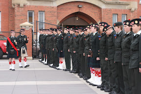 Cadets of all Calgary Highlander associated corps