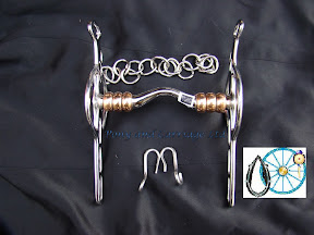 Liverpool Soft Port Three Slot&nbsp;Carriage Driving Bit Fixed Cheek&nbsp; With Copper Rollers
