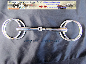 Wilson Snaffle Jointed Double Ring&nbsp;Carriage Driving Bit&nbsp;D20