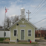 A small original city hall still in operation -- which used to also house prisoners!  We're pretty sure we were the first visitors they'd had in a while!