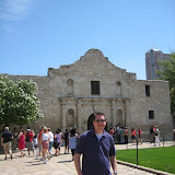 Dan at the Alamo -- right in the heart of downtown San Antonio