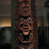 Maori carving at the museum