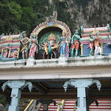 Hindu statues at the entrance to the Batu Caves