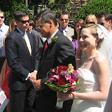Jennifer and her dad coming down the aisle