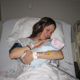 In Mom's arms just a few minutes after being born
