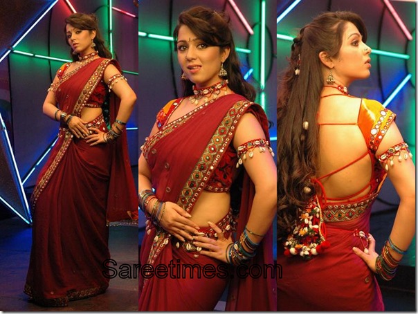 Charmi_Red_Designer_Saree