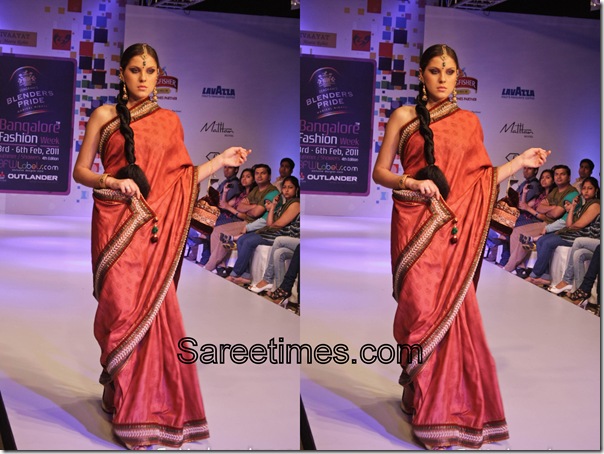 Maroon_Designer_Saree
