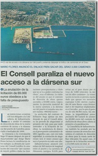 2011-01-14 - El Consell paraliza el acceso sur al puerto