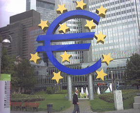 Statue of the Euro Symbol