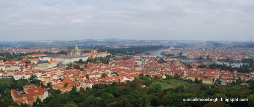 Panorama of Prague from Petřín hill