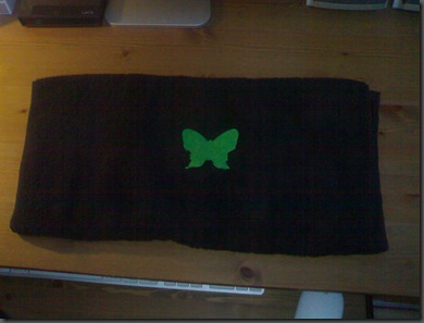 coldplay butterfly n towel