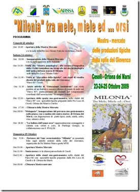 MILONIA-PROGRAMMA