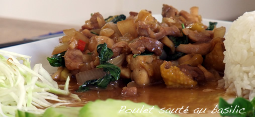 poulet au basilic tha�