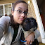 Jaci and Winston, fall on the porch.