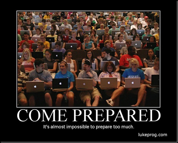 96-Come Prepared