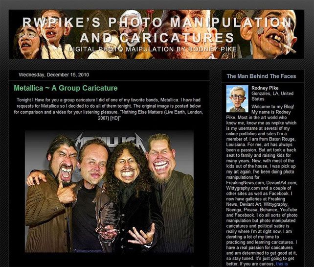 RWPIKE'S PHOTO MANIPULATION AND CARICATURES (Blog)