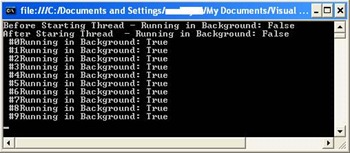 How to run a thread in BackGround in C#