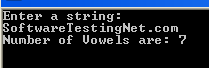 Count the Numbers of Vowels in String using C#