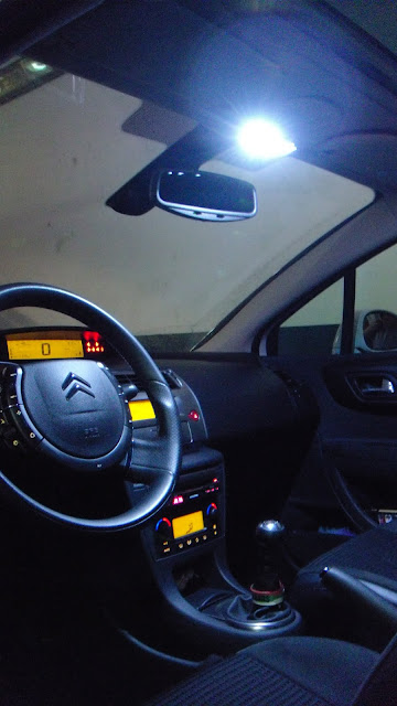 Citroen C4 luz LED w5w interior