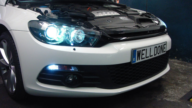 VW Scirocco LEDs LED welldone well-done pack matricula posicion