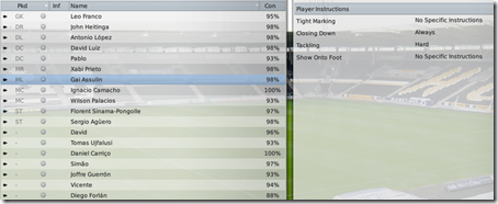 Opposition instructions in Football Manager 2009