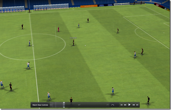 TV camera angle in Football Manager 2011
