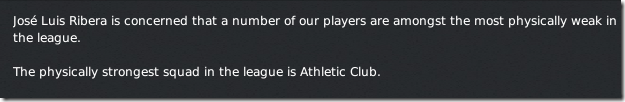 Most physically weak squad in the league, FM 2011 Most physically weak squad in the league, FM 2011