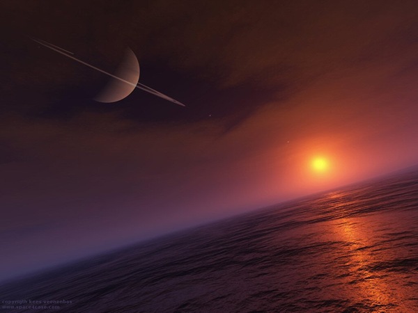 Saturno desde Titan