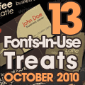 13 Fonts-In-Use Treats October 2010