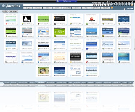 Tidy Favorites free bookmarks manager