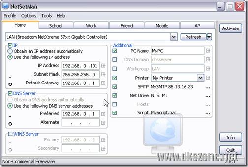 Network Settings Manager Freeware